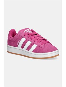 adidas Originals sneakers de piele întoarsă pentru copii CAMPUS 00s culoarea roz, JS3847