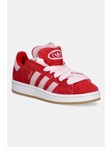 adidas Originals sneakers din piele întoarsă Campus 00S Double culoarea roșu, JQ5743