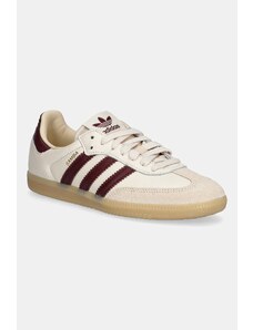 adidas Originals sneakers din piele Samba OG culoarea bej, JS3830