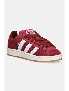 adidas Originals sneakers din piele întoarsă Campus 00S culoarea bordo, JQ8349