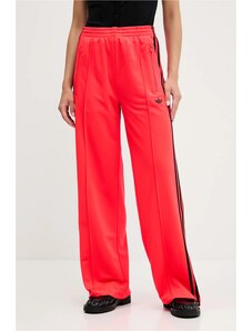 adidas Originals pantaloni de trening Firebird culoarea roșu, cu imprimeu, JW1227