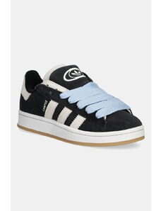adidas Originals sneakers din piele intoarsă Campus 00S Double W culoarea negru, JQ5747