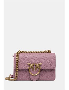 Pinko poseta de piele culoarea roz, 100074 A1YB