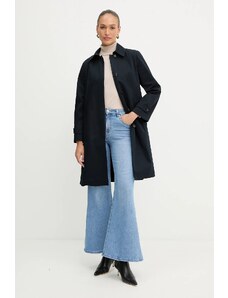 BOSS palton culoarea bleumarin, de tranzitie, 50543189