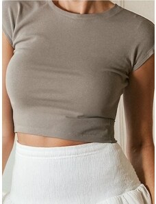 Sinsay - Tricou basic - bej