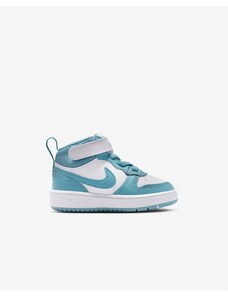 Nike Court Borough Mid 2 Baby/Toddler Shoes WHITE/DENIM TURQ 129