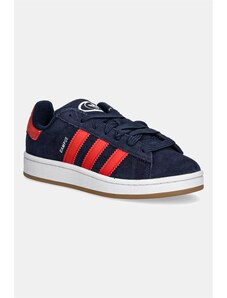 adidas Originals sneakers de piele întoarsă pentru copii CAMPUS0s culoarea bleumarin, JQ8556