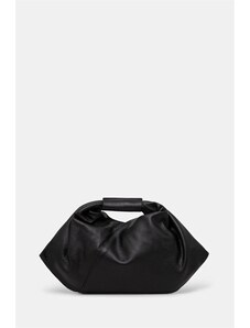 MM6 Maison Margiela poșetă de piele Japanese Draped Mini culoarea negru, SB5WD0029