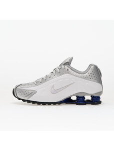 Nike Shox R4 White/ White-Mtlc Silver-Deep Royal Blue-Black