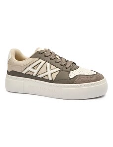 Armani Exchange Sneakers cu adaos de piele