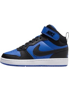 Nike Court Borough Mid 2 Big Kids Shoes GAME ROYAL/BLACK-WHITE 404