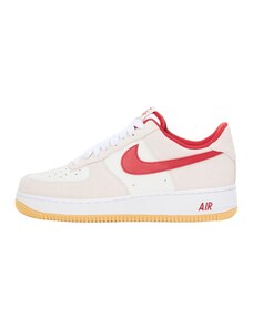 Nike Sportswear Sneaker low 'AIR FORCE 1 '07 LV8' roșu / alb / alb lână