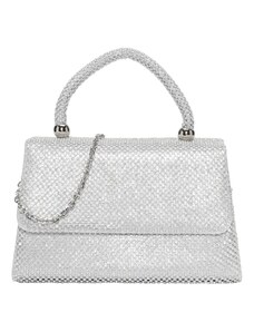 mascara Clutch argintiu