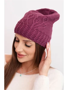 Kesi Căciulă de lână de iarnă pentru femei cu model în relief