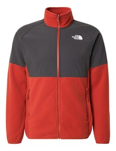THE NORTH FACE Jachetă fleece funcțională 'GLACIER' gri metalic / portocaliu homar / alb