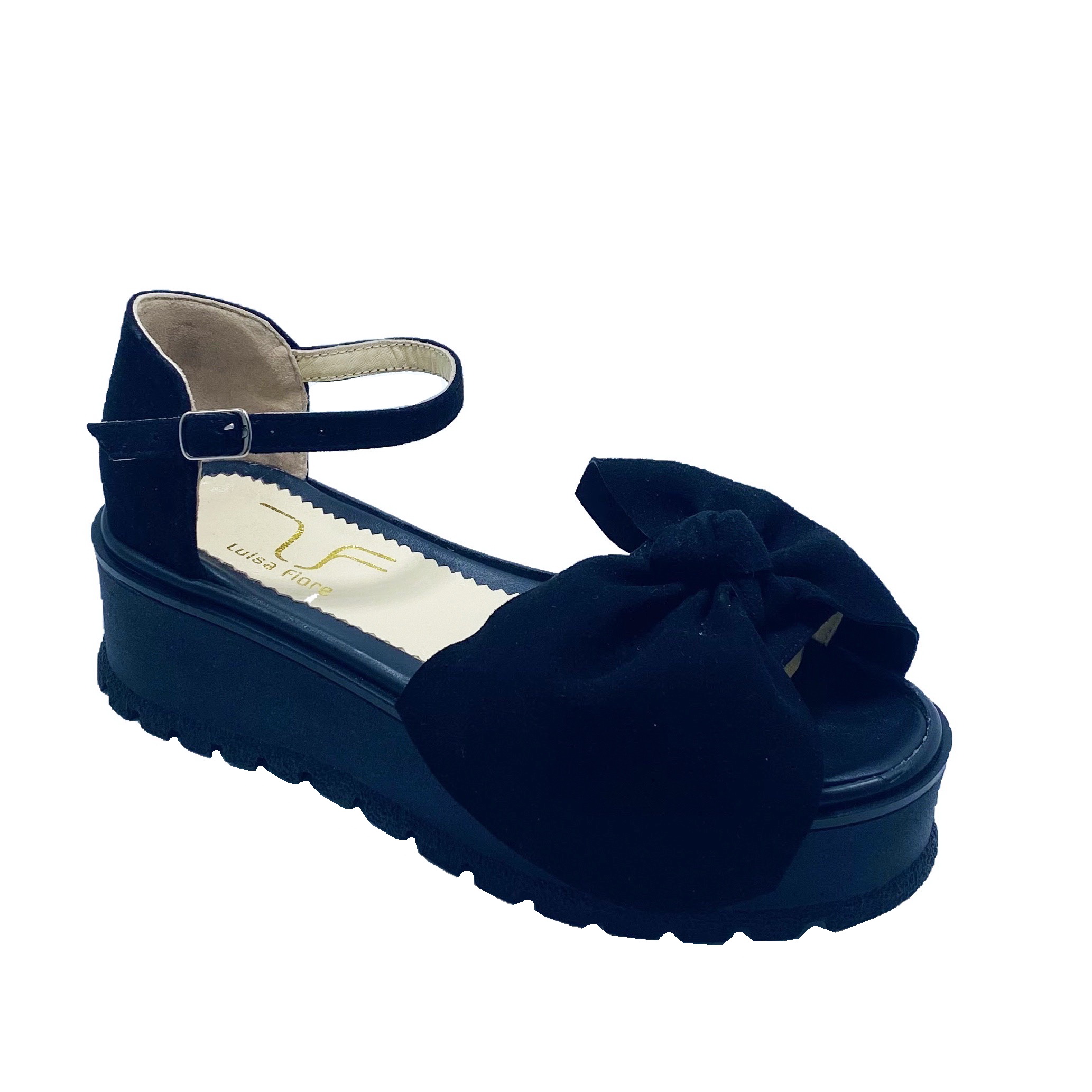 Luisa Fiore Sandale cu talpa joasa MAYA negru - 35