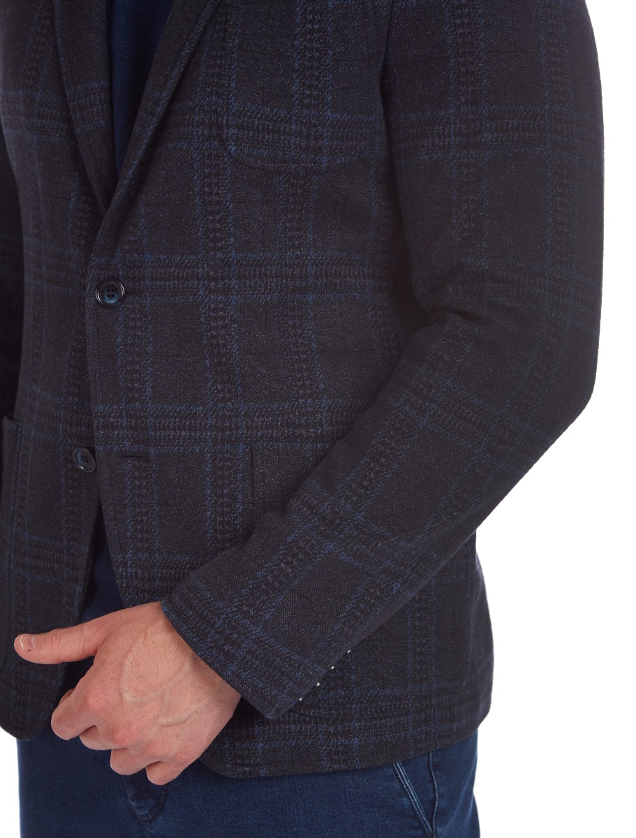 Sacou bărbaț W. Wegener Jack-Jersey 6754 albastru