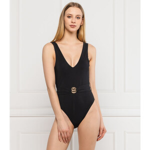 One-Piece Padded Triangle Swimsuit with Ruffle 