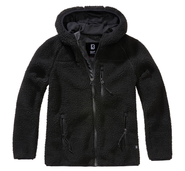 Geacă Brandit Teddy fleece damă, neagră