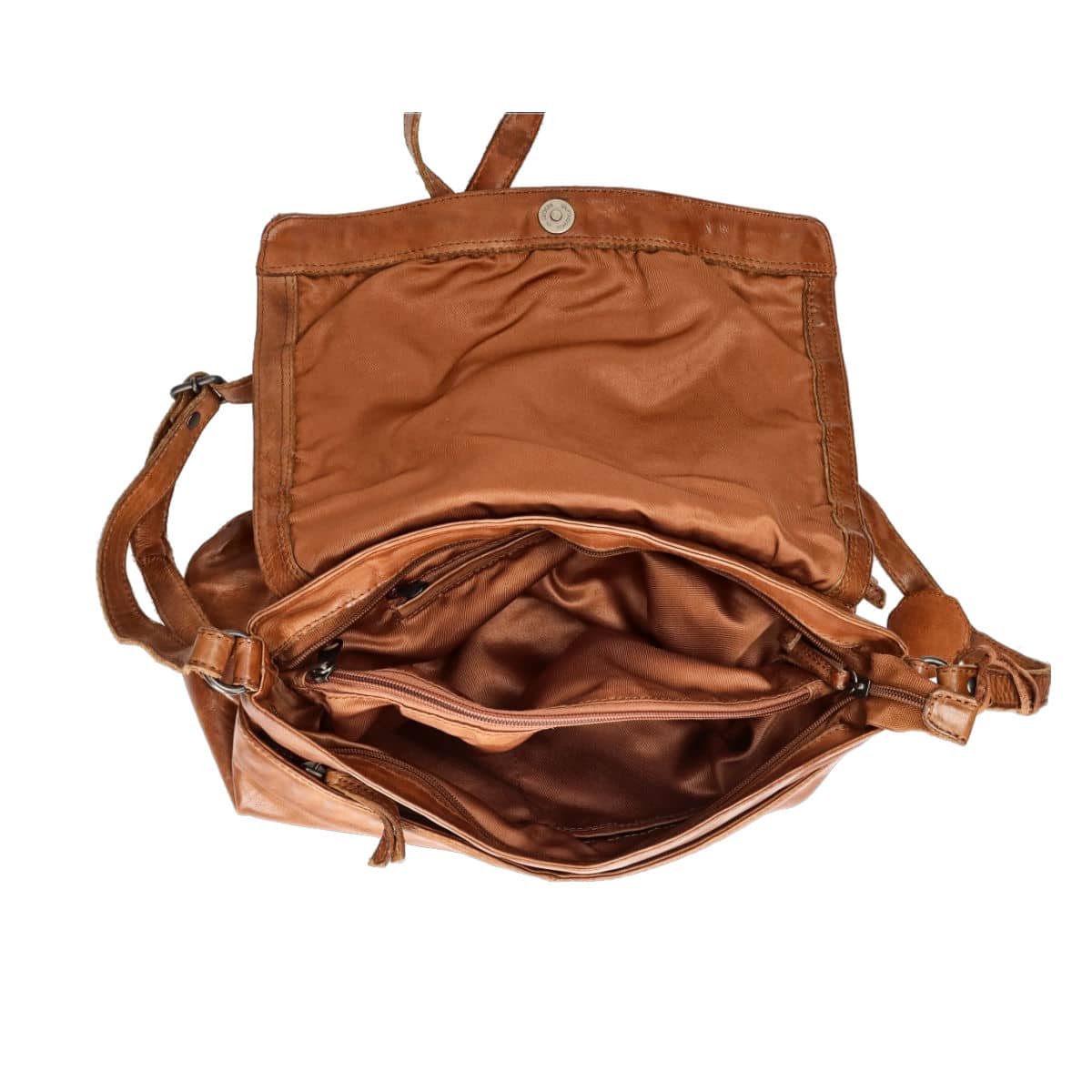 Robel geantă din piele pentru femei - coniac