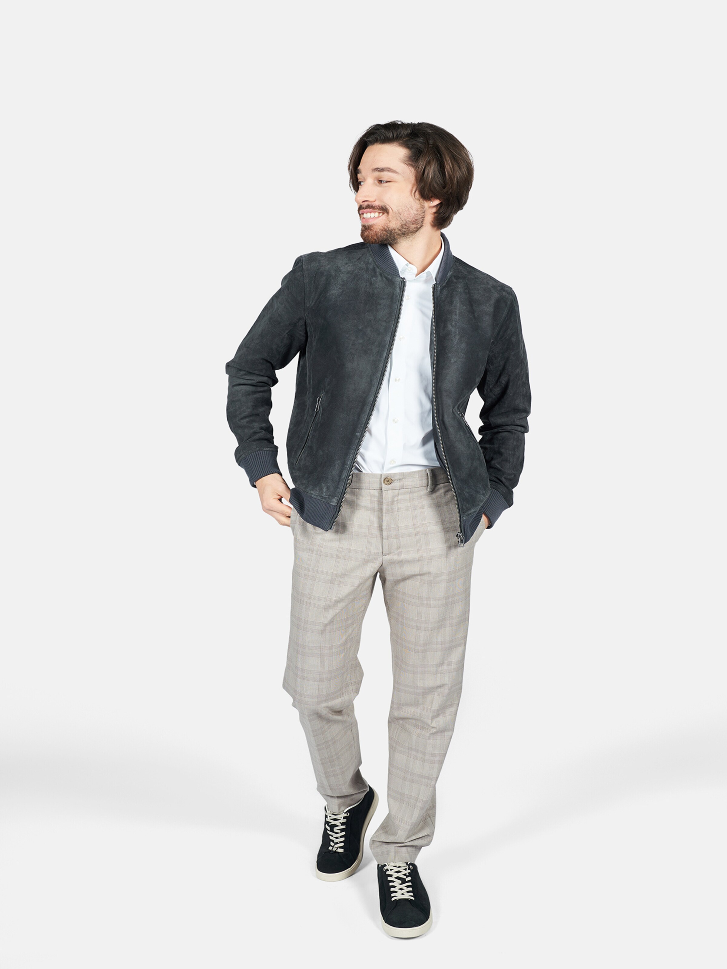 FREAKY NATION Geacă de primăvară-toamnă 'Ted' gri metalic