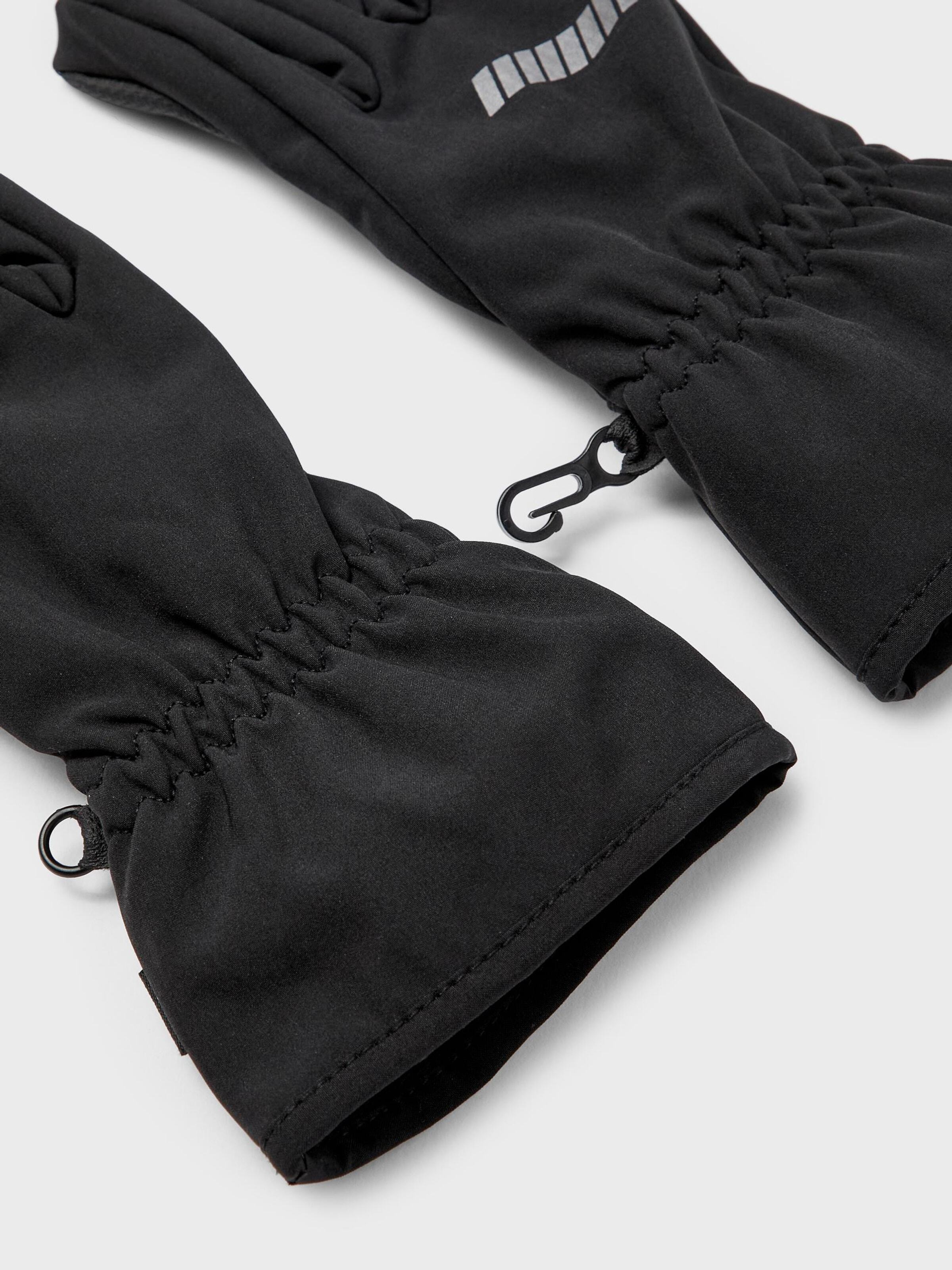 NAME IT Mănuși 'NKMAlfa' gri / negru