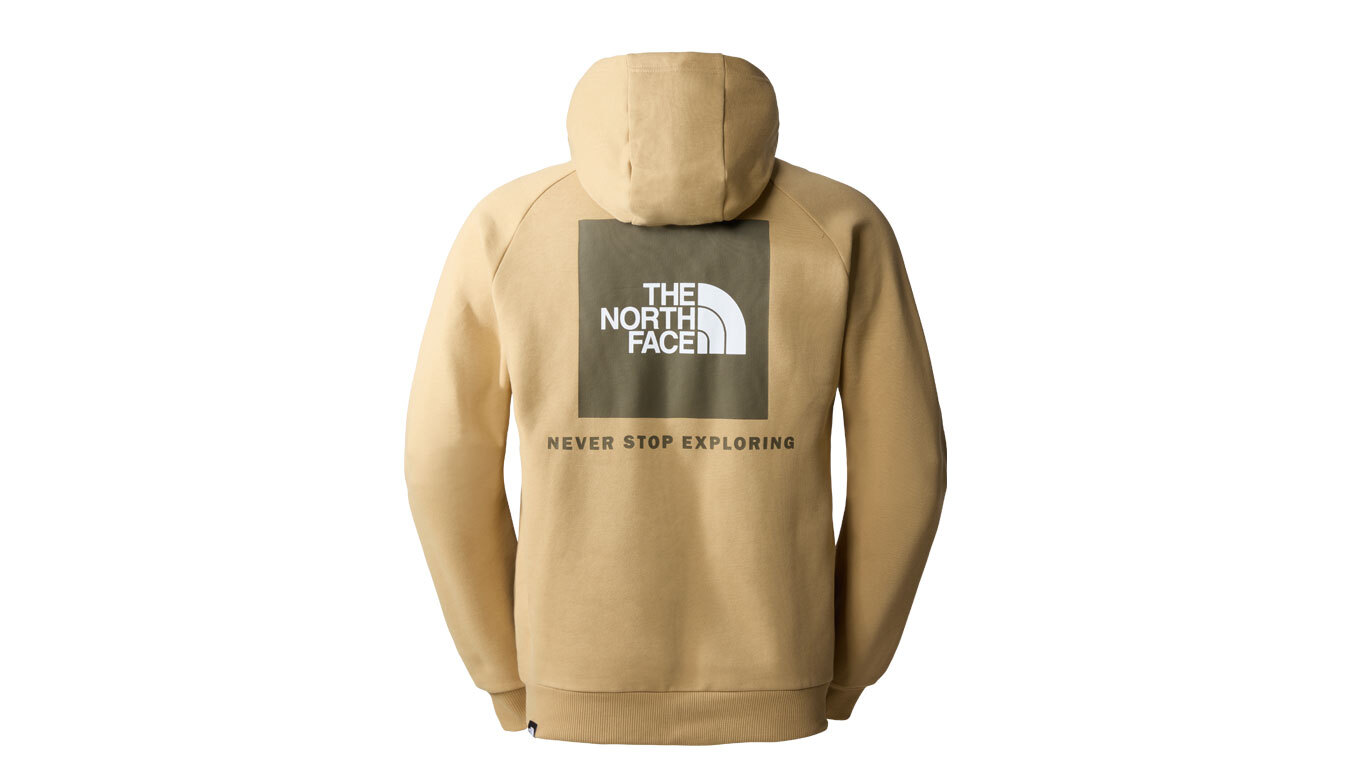 The North Face M Raglan Red Box Hoodie Bărbați - Hanorace și bluze cu glugă The North Face - Maro deschis - NF0A2ZWULK5-S