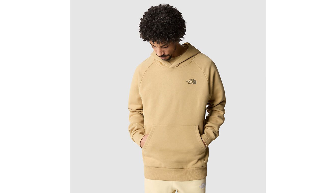 The North Face M Raglan Red Box Hoodie Bărbați - Hanorace și bluze cu glugă The North Face - Maro deschis - NF0A2ZWULK5-S