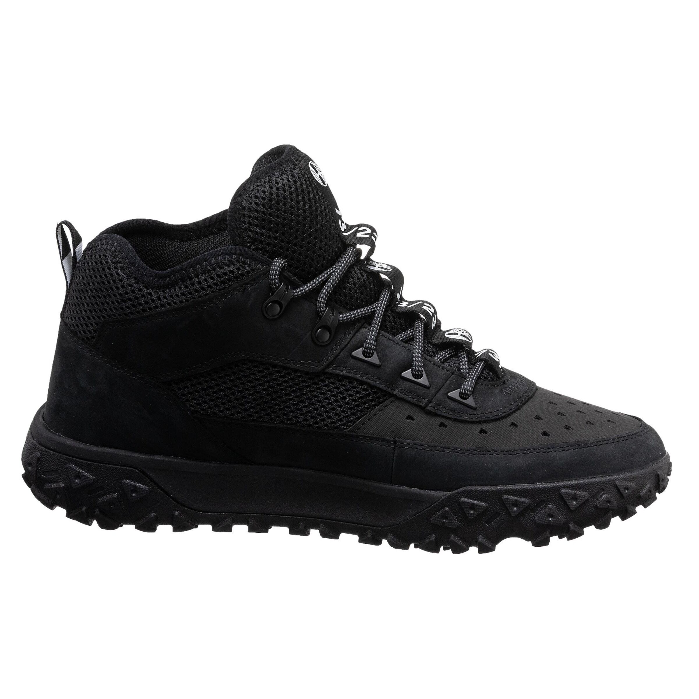 TIMBERLAND Bocanci cu șireturi 'Greenstride Motion 6' negru / alb