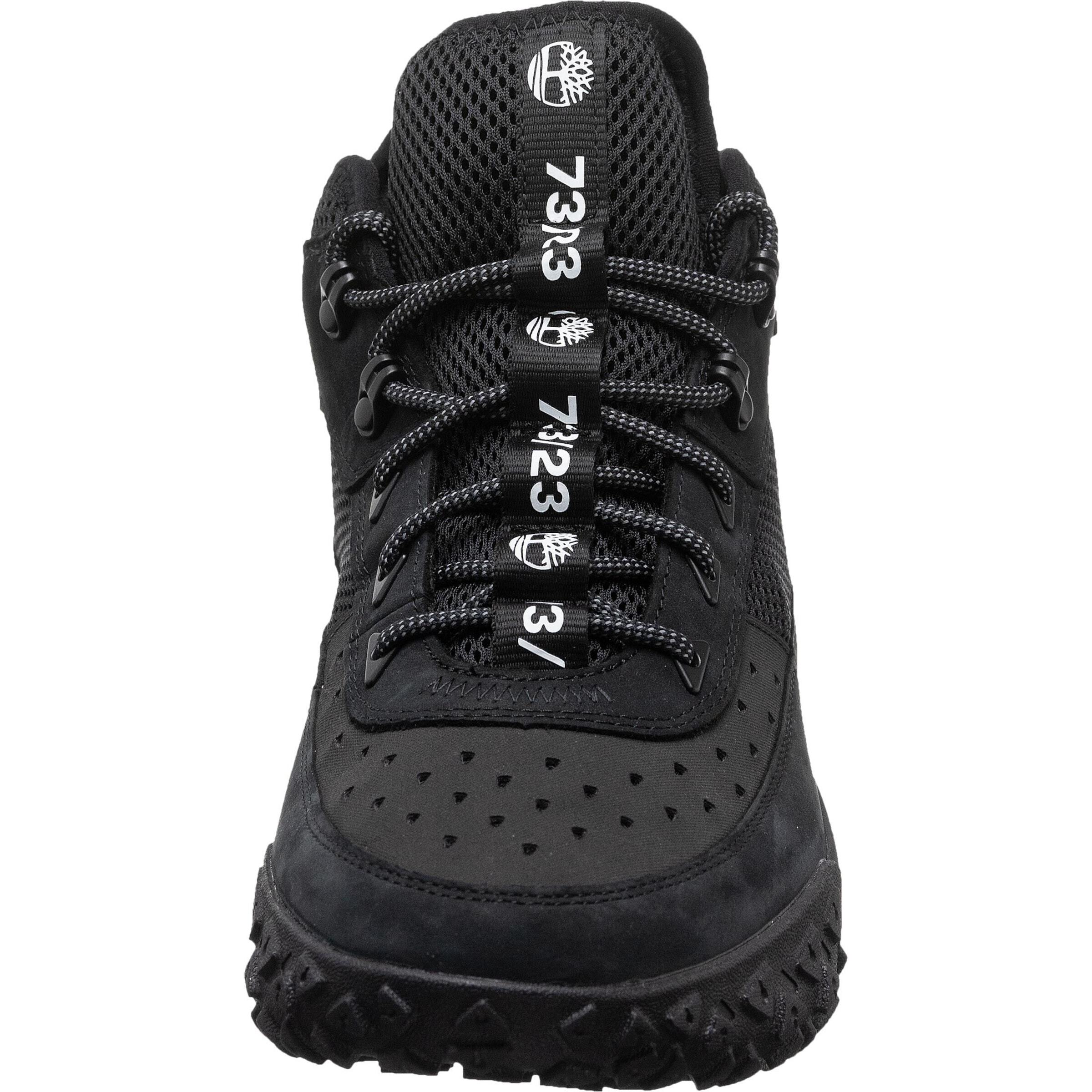 TIMBERLAND Bocanci cu șireturi 'Greenstride Motion 6' negru / alb