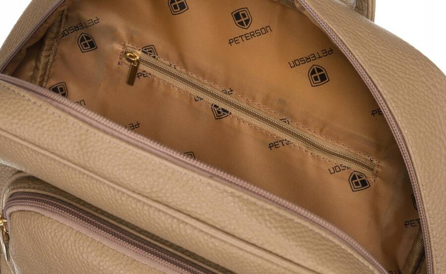 Rucsac incapator de dama din piele ecologica - Peterson PTR-PTN PL-29601-6085 BE