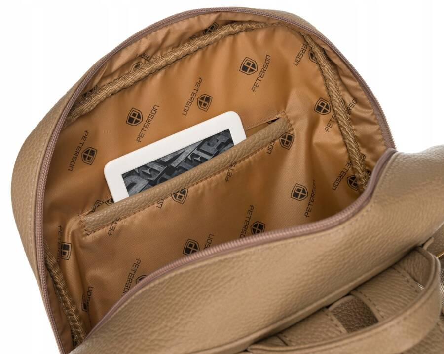 Rucsac incapator de dama din piele ecologica - Peterson PTR-PTN PL-29601-6085 BE