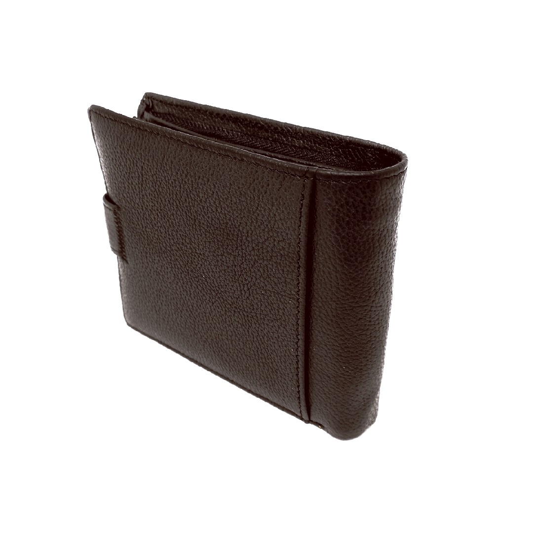 Portofel barbatesc, din piele naturala maro, hassion 241, Magrot 13888