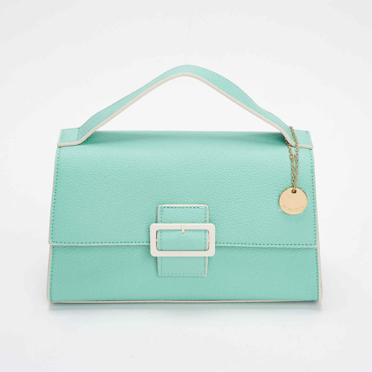 Diana & Co Geanta Verde Crossbody Cu Margini Contrastante