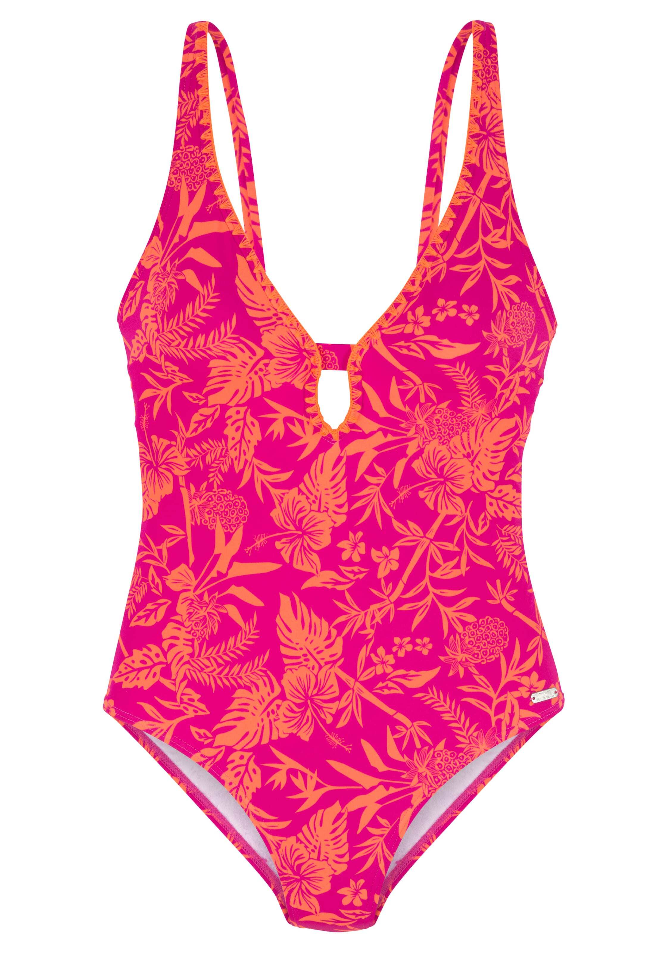 VENICE BEACH Costum de baie întreg portocaliu / roz