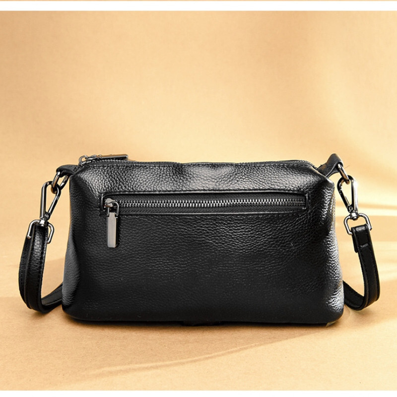 Geanta dama JERMYN'S Ancona din piele naturala neagra