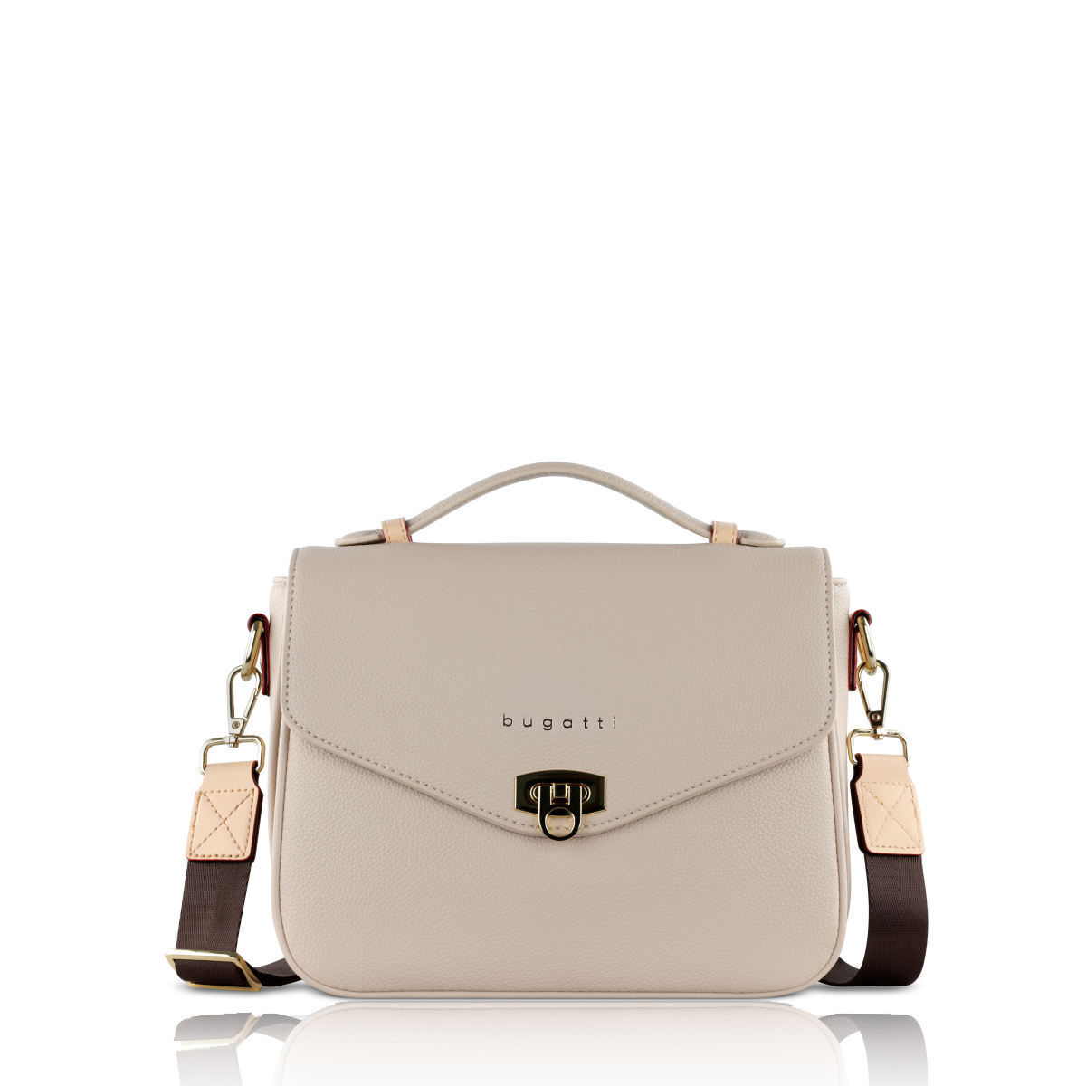 Bugatti_2doplnky Bugatti geantă elegantă pentru femei-bej