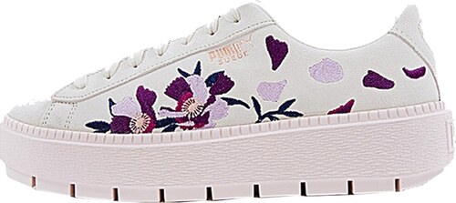 puma suede platform trace flowery