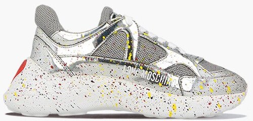 love moschino paint sketch sneakers