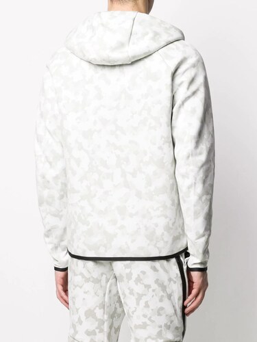 Nike camouflage-print zipped hoodie - White - GLAMI.ro