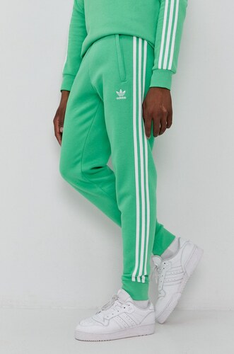 design Crazy react Adidas Originals Pantaloni bărbați, culoarea verde, material neted -  GLAMI.ro