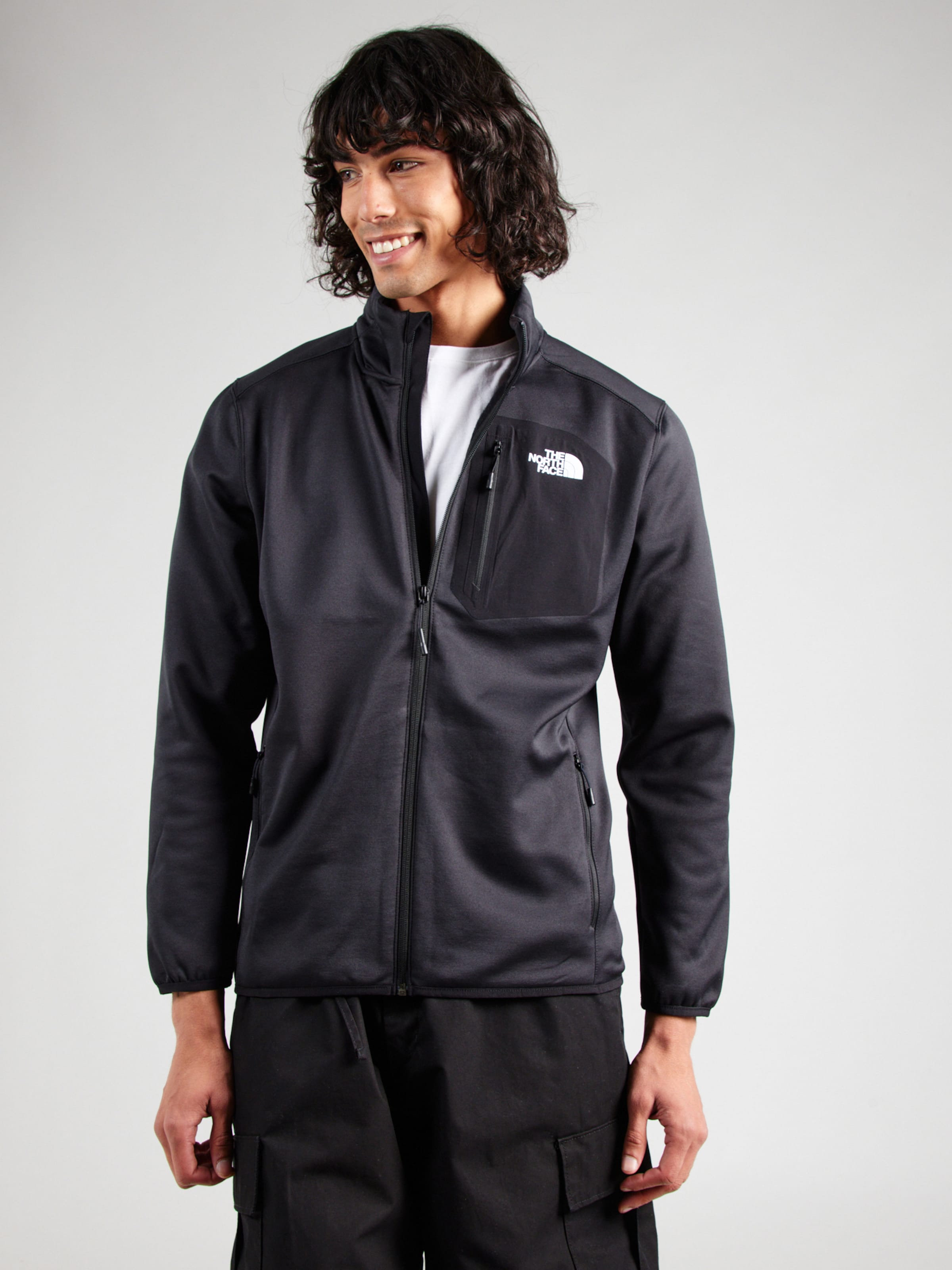 THE NORTH FACE Jachetă fleece funcțională negru / alb