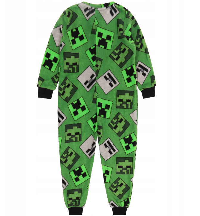 Minecraft Overal Minecraft Emerald pijama lung pentru copii, overal 3 - 4 ani / 98 - 104 ...