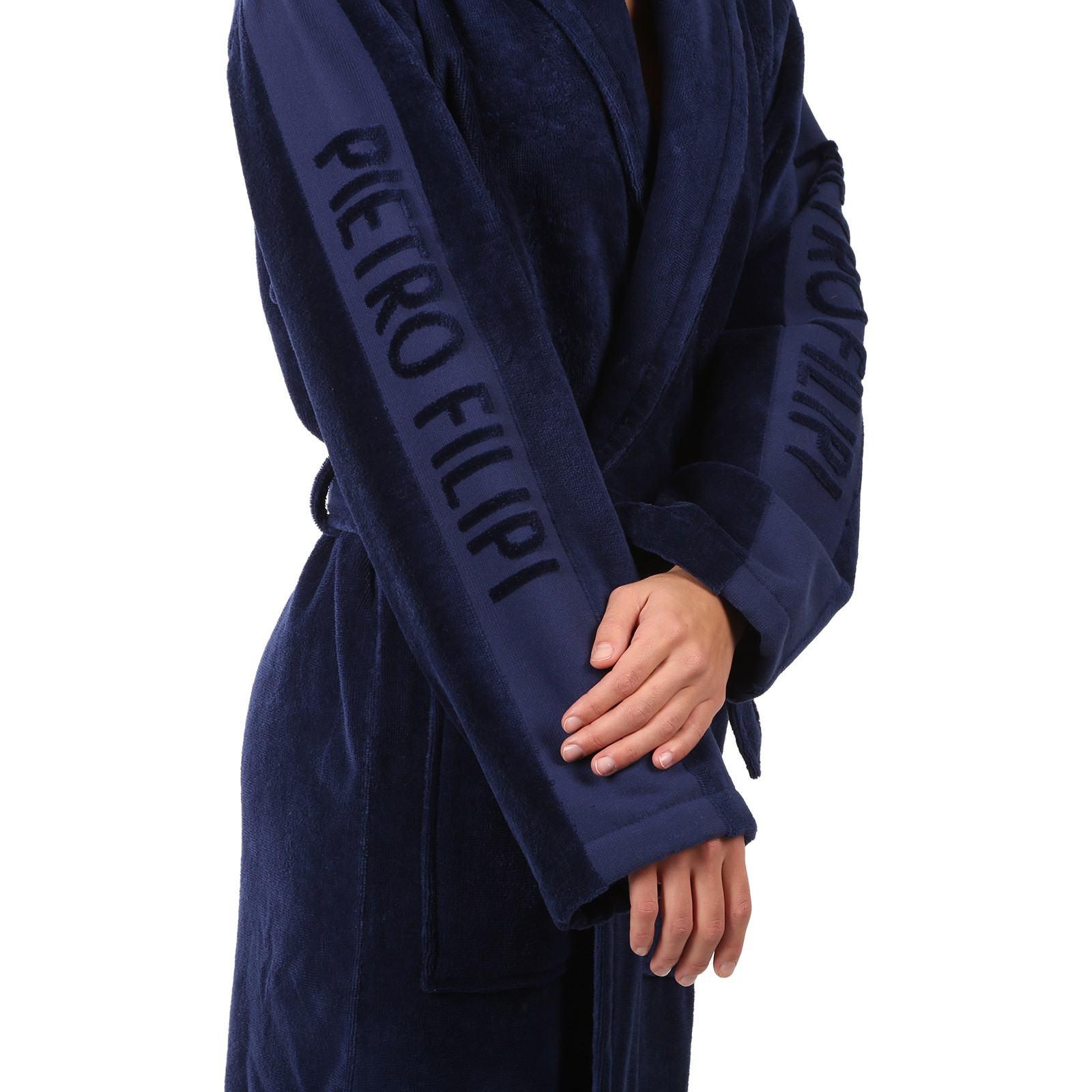 Halat de baie Pietro Filipi albastru (1Z001) M