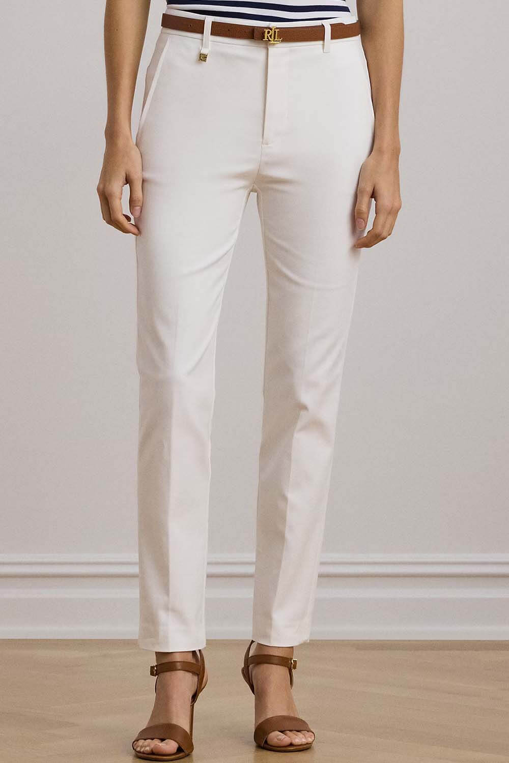RALPH LAUREN Pantaloni Stretch Dbl Ctn 200811955005 100 white
