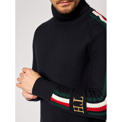 tommy hilfiger icon tipped roll neck