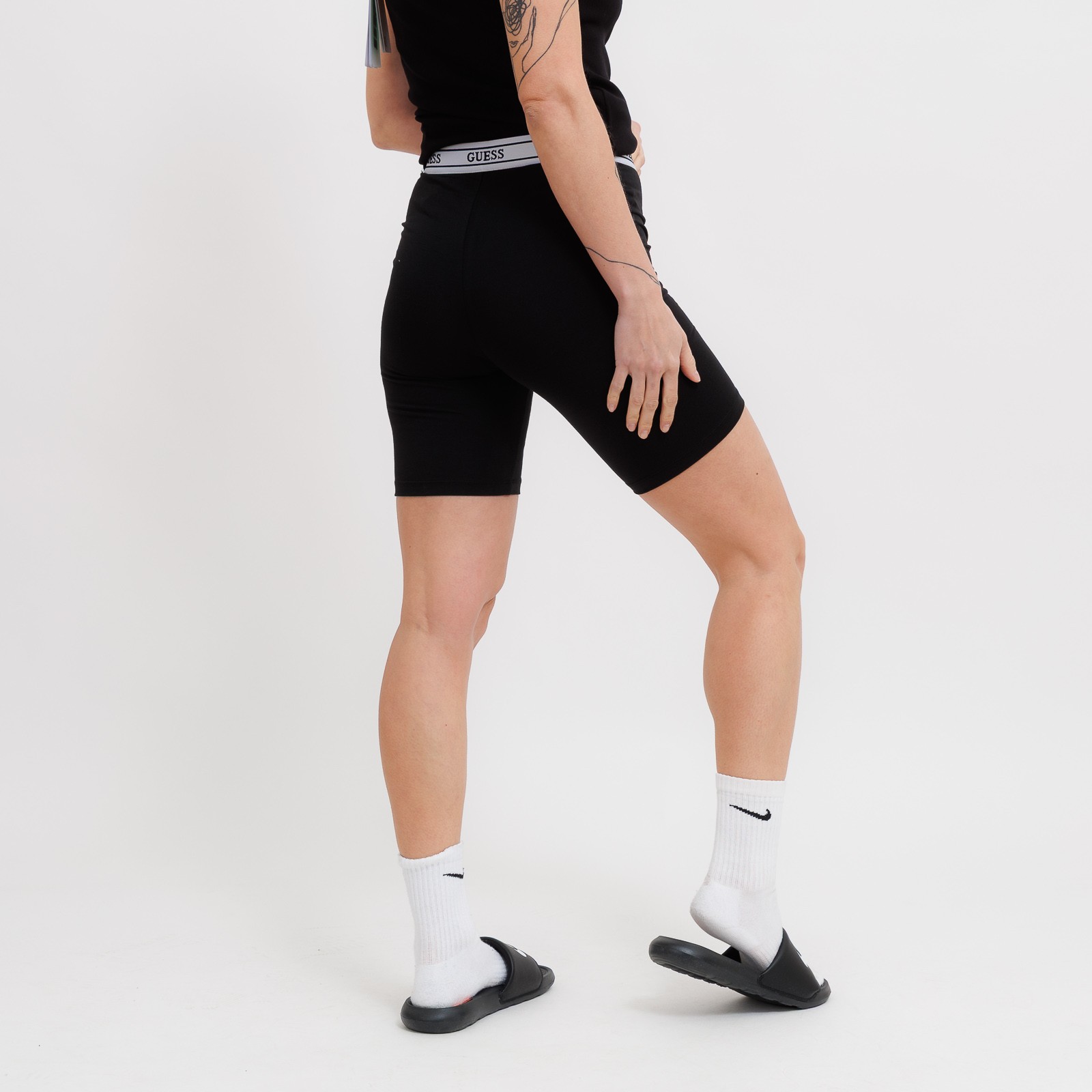 Guess New Aline Short Eco Str Jersey BLACK