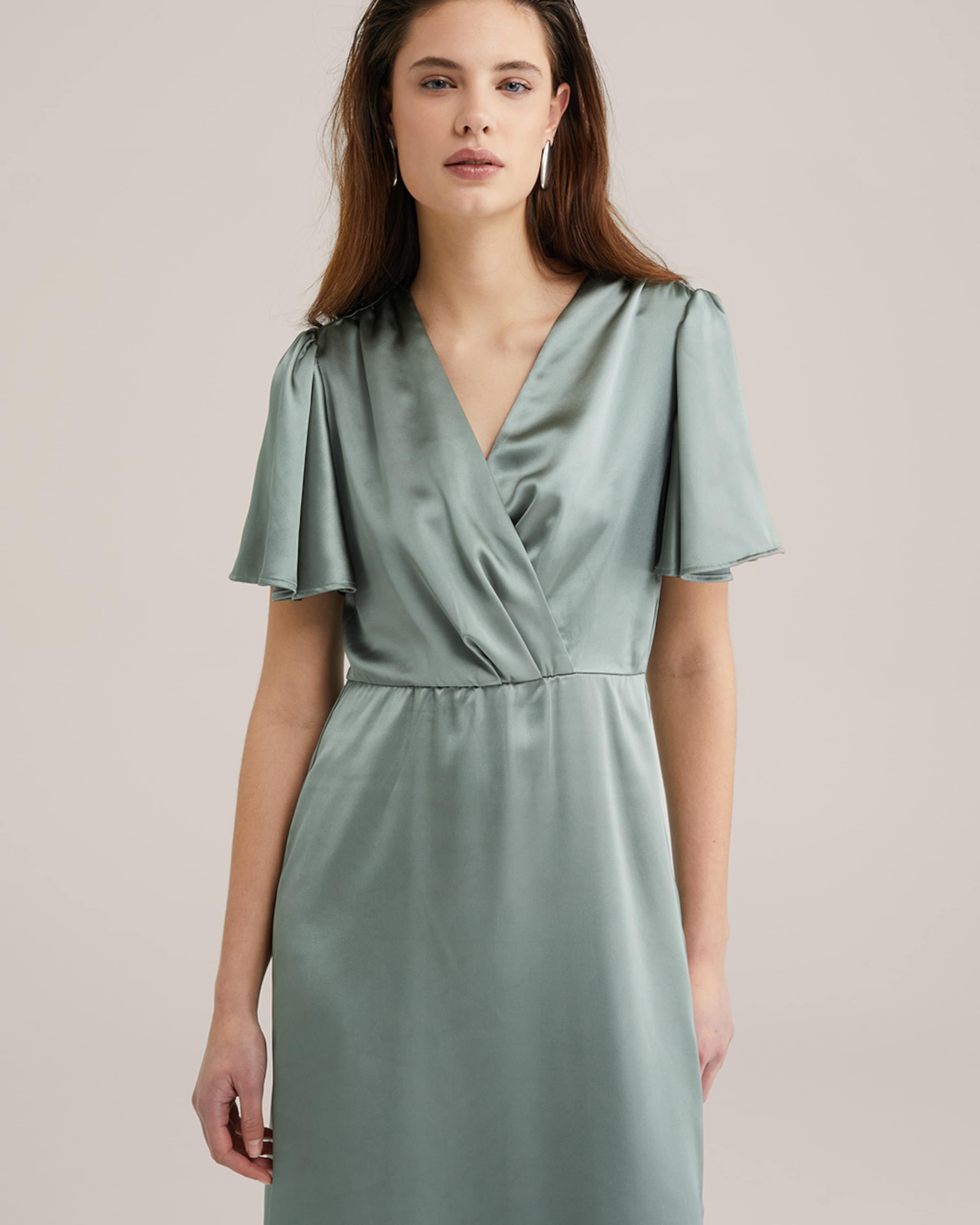 WE Fashion Rochie de seară verde pastel