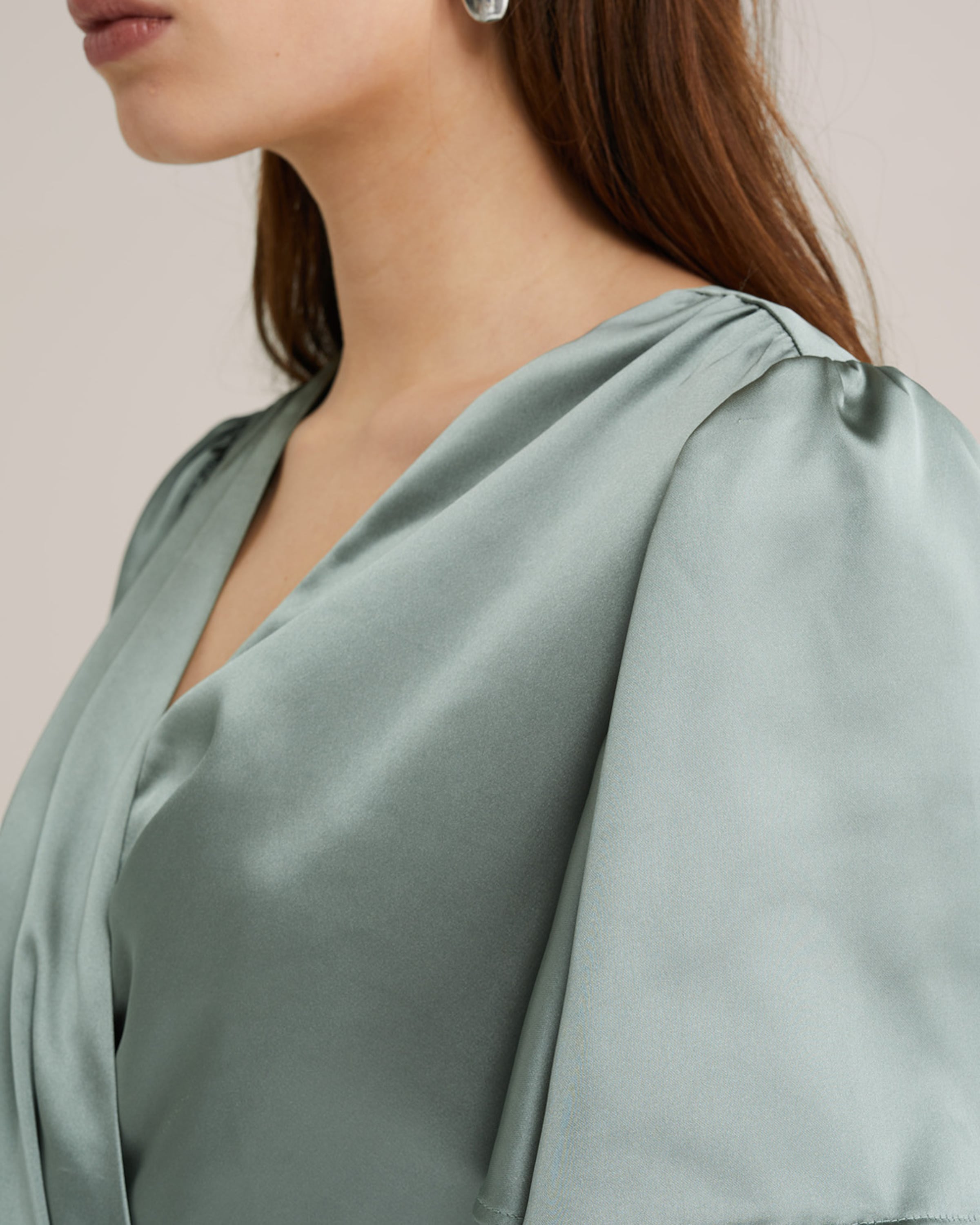 WE Fashion Rochie de seară verde pastel