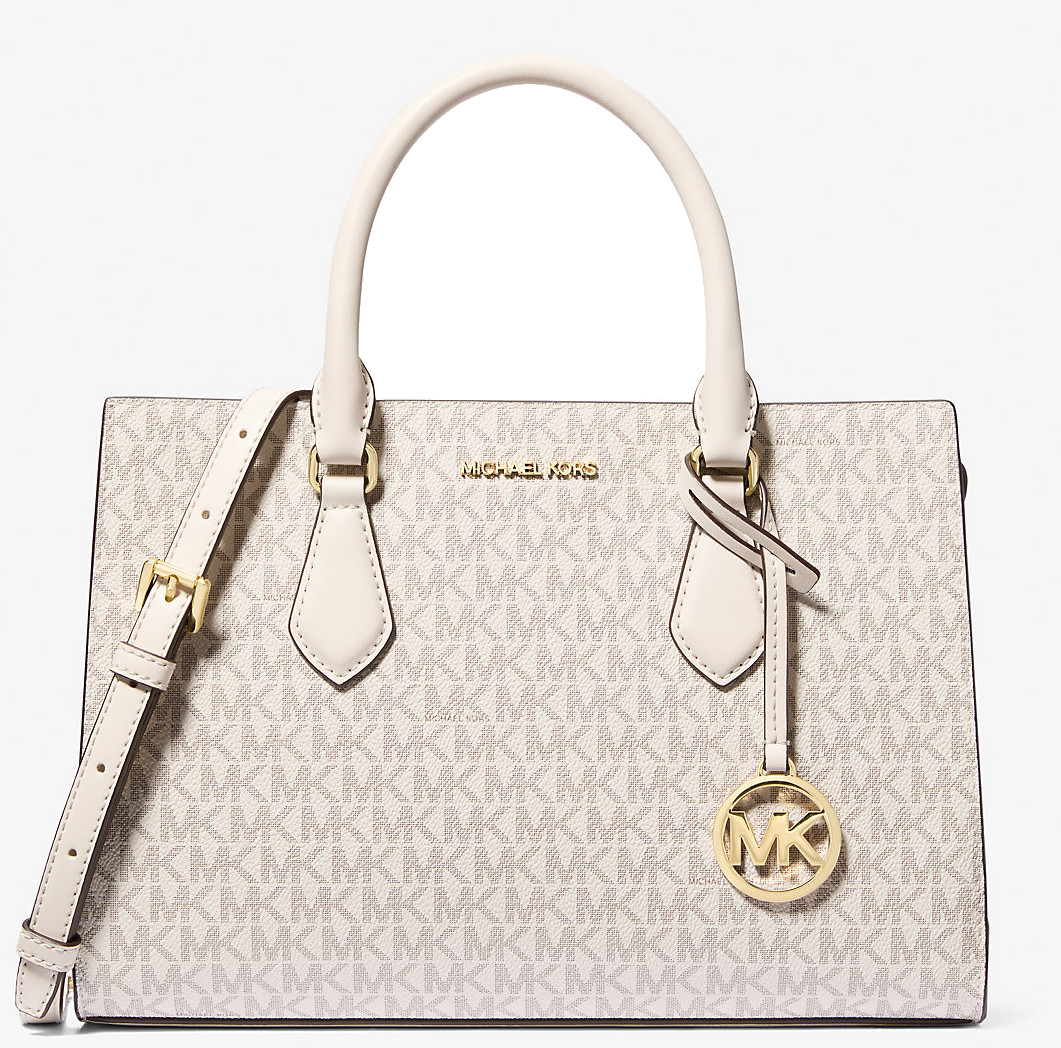 Michael Kors Kabelka Sheila Medium Logo Satchel Light Cream Multi